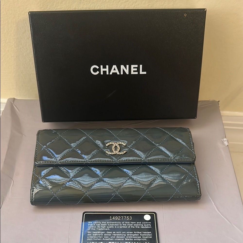 Chanel  Quilted Leather Wallet